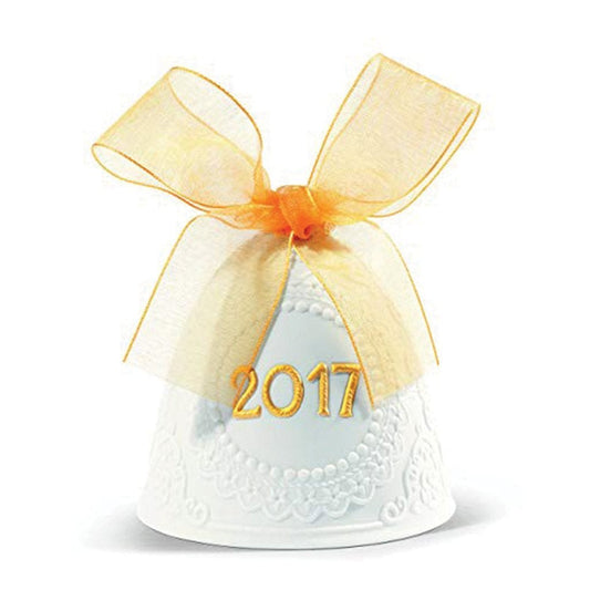 Lladro Christmas Bell 2017 Gold SPECIAL PRICE-Christmas-Goviers