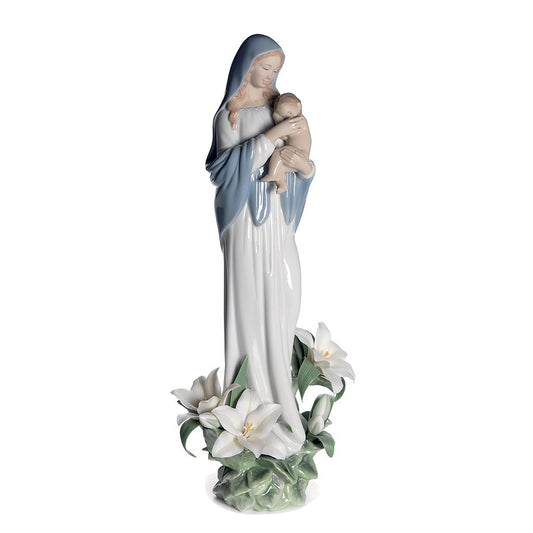 Lladro Madonna Of The Flowers-Figurines-Goviers