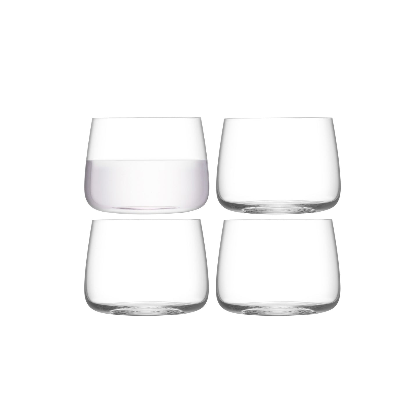 LSA Glass Metropolitan Stemless Glass 360ml Set of 4