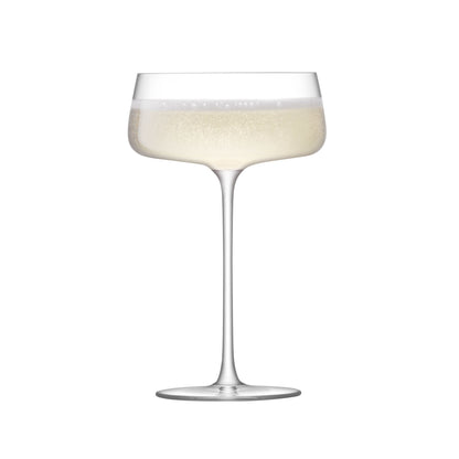 LSA Glass Metropolitan Champagne Saucer 300ml Set of 4