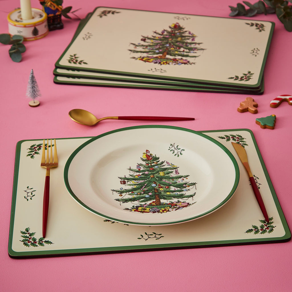 Pimpernel Christmas Tree Large Placemats Set of 4-Home & Garden > Kitchen & Dining > Barware > Coasters-Goviers