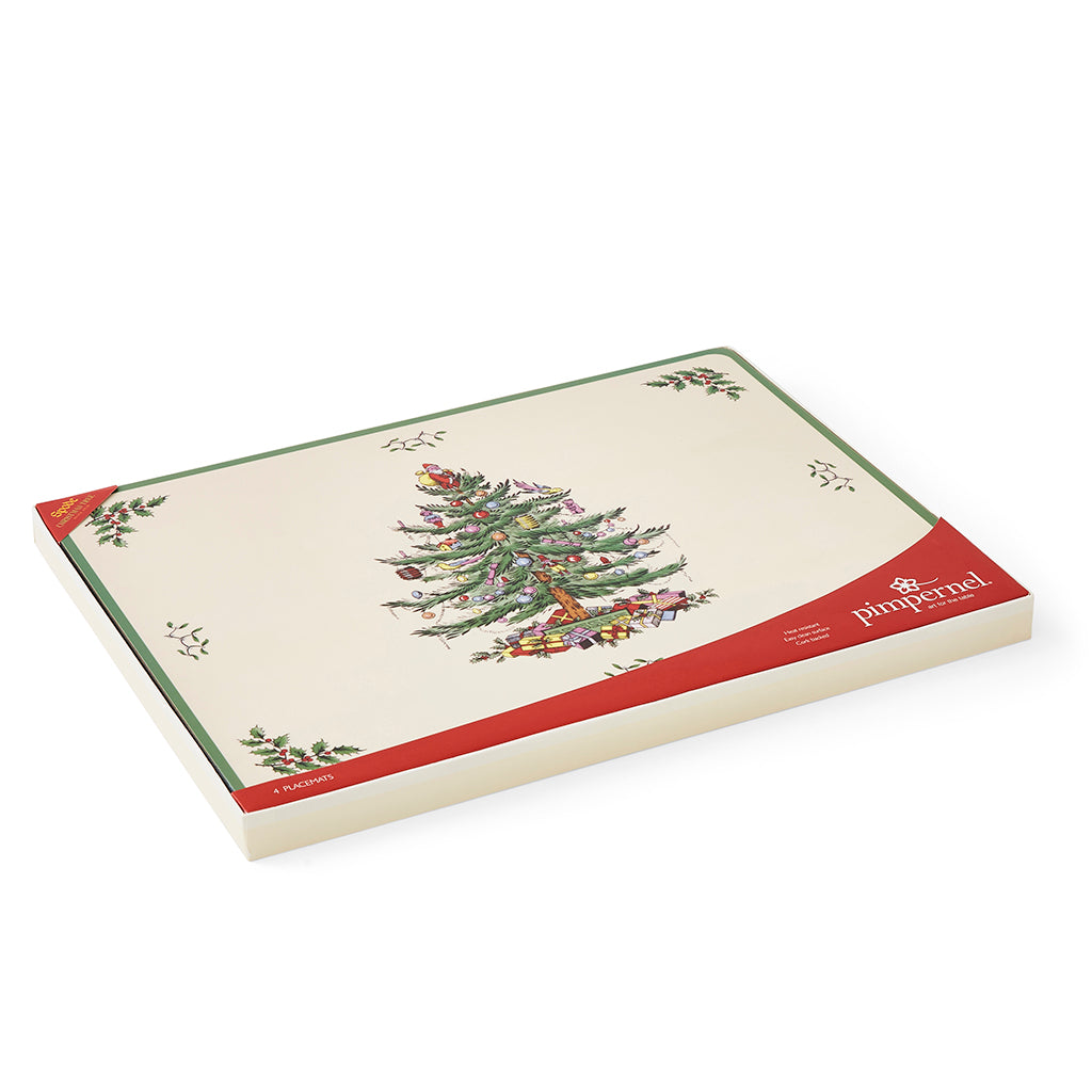 Pimpernel Christmas Tree Large Placemats Set of 4-Home & Garden > Kitchen & Dining > Barware > Coasters-Goviers