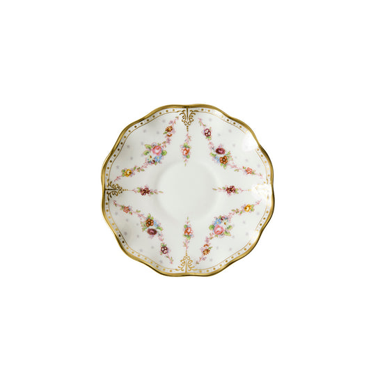 Royal Crown Derby Royal Antoinette Cream Soup Saucer 16.5cm