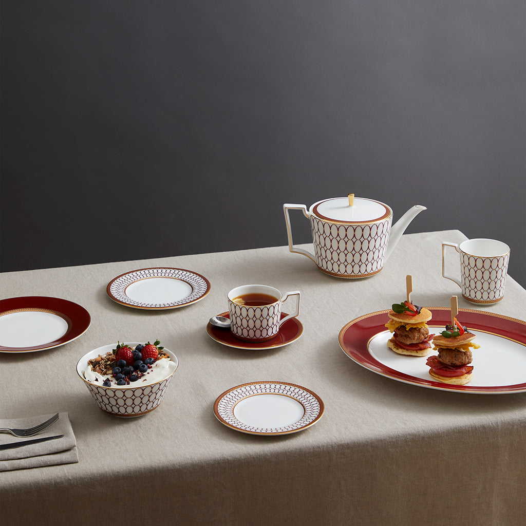 Wedgwood Renaissance Red Tea Cup & Saucer