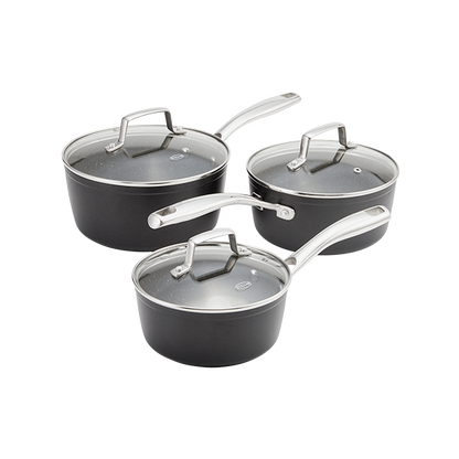 Stellar Rocktanium 3 Piece Saucepan set, Non-Stick