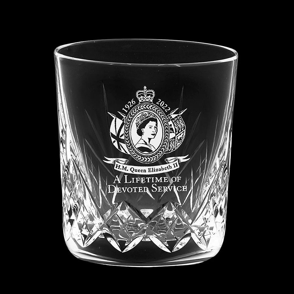 Royal Scot Crystal A Lifetime of Devoted Service Tumbler-Royal Commemorative-Goviers