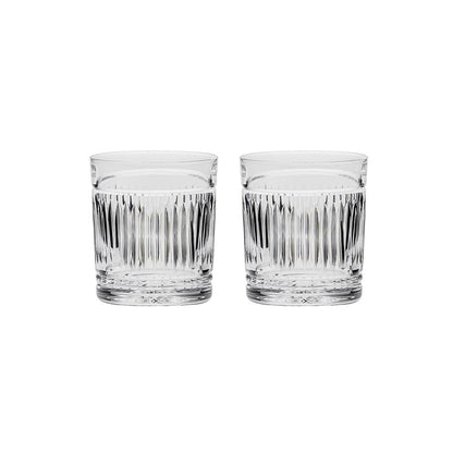 Royal Scot Crystal Art Deco Large Tumbers Set of 2-Home & Garden > Kitchen & Dining > Tableware > Drinkware-Goviers