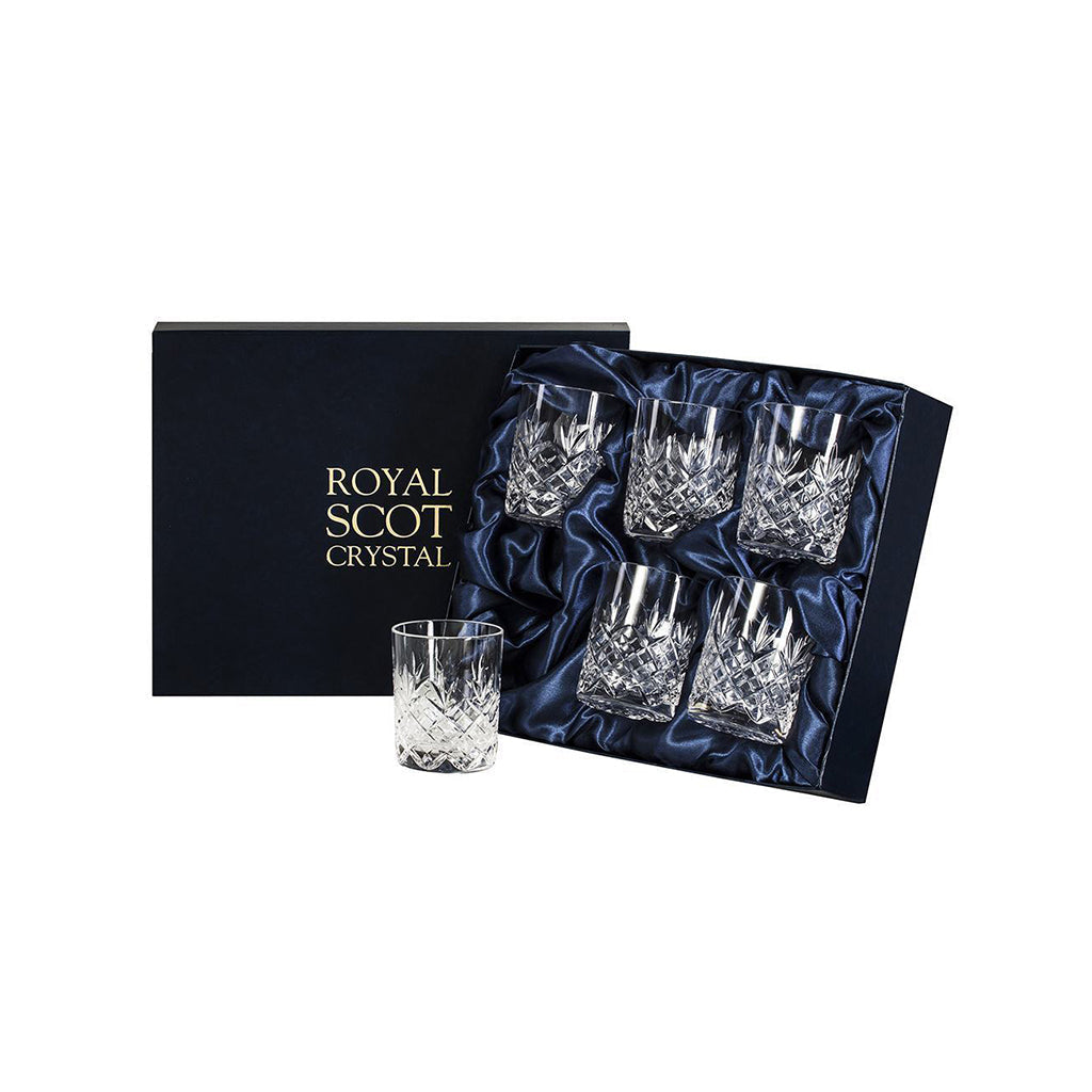 Royal Scot Crystal Edinburgh Whisky Tumblers Set of 6-Home & Garden > Kitchen & Dining > Tableware > Drinkware-Goviers