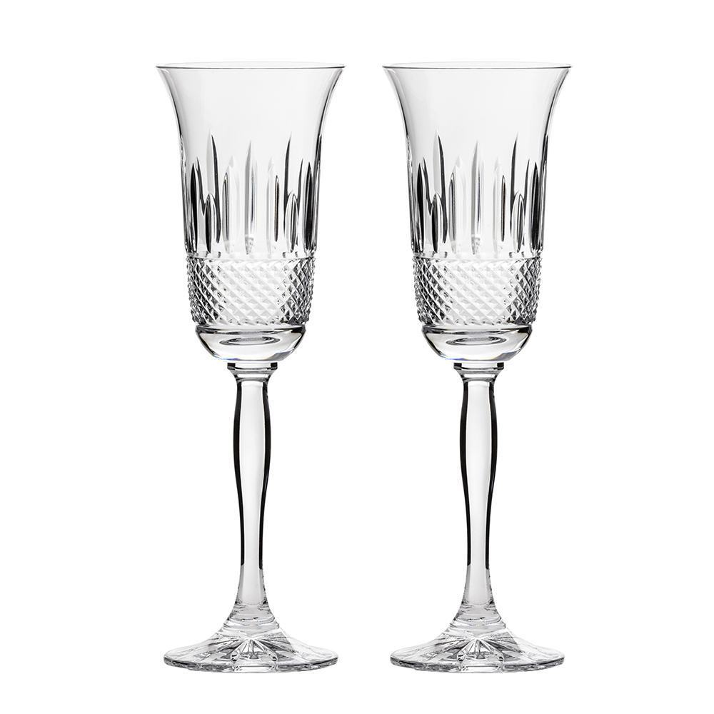 Royal Scot Crystal Eternity Champagne Flute Set of 2-Home & Garden > Kitchen & Dining > Tableware > Drinkware-Goviers