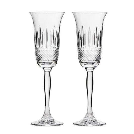 Royal Scot Crystal Eternity Champagne Flute Set of 2-Home & Garden > Kitchen & Dining > Tableware > Drinkware-Goviers