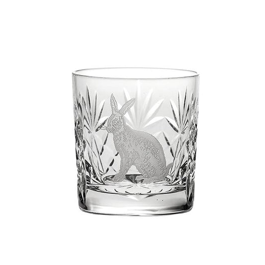 Royal Scot Crystal Hare Whisky Tumbler-Crystal-Goviers