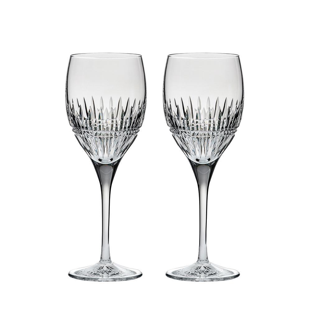 Royal Scot Crystal Iona Set of 2 Large Wine Glasses-Goviers