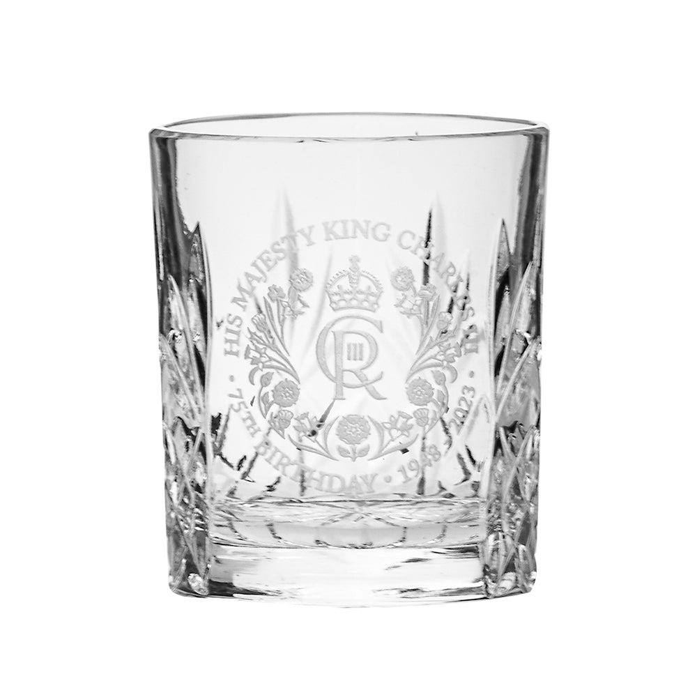 Royal Scot Crystal King's Birthday Tot Glass, Kintyre-Collectables-Goviers