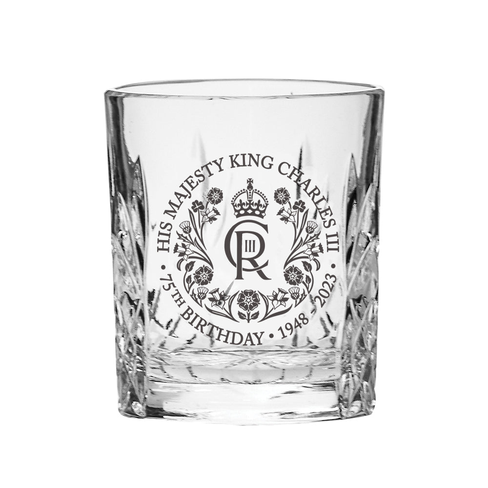 Royal Scot Crystal King's Birthday Tot Glass, Kintyre-Collectables-Goviers