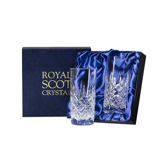 Royal Scot Crystal London Tall Tumblers Set of 2-Home & Garden > Kitchen & Dining > Tableware > Drinkware-Goviers