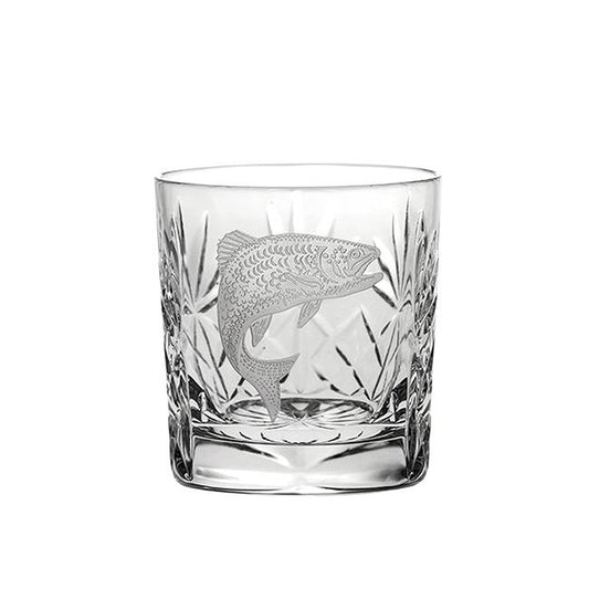 Royal Scot Crystal Salmon Whisky Tumbler-Crystal-Goviers