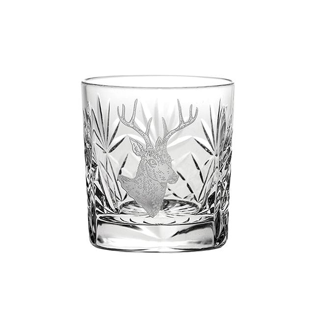 Royal Scot Crystal Stag Whisky Tumbler-Crystal-Goviers