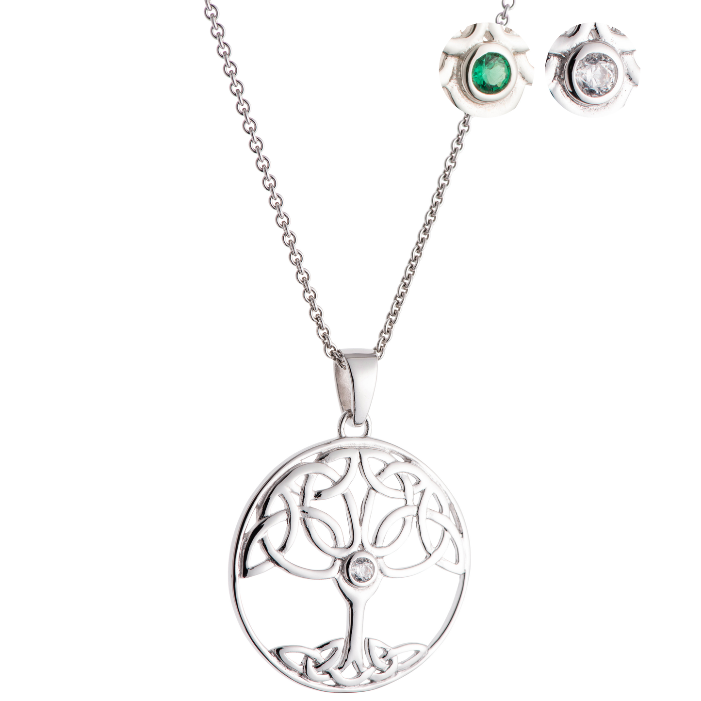 Galway Tree of Life Crystal Pendant