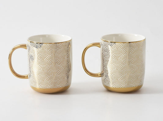 Pampa Bay Get Gifty Set of 2 Dotted Mugs