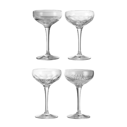 Waterford Crystal Mixology Champagne Coupe Glass Set of 4