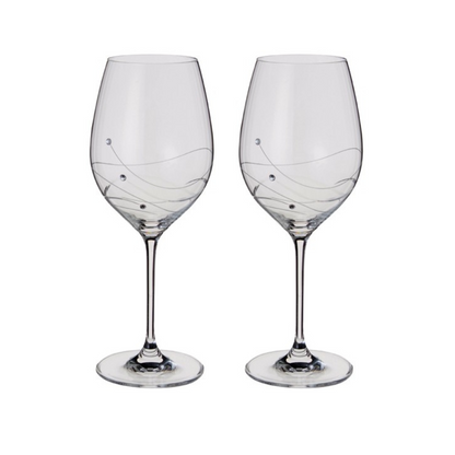 Dartington Crystal Glitz Wine Goblet Set of 2