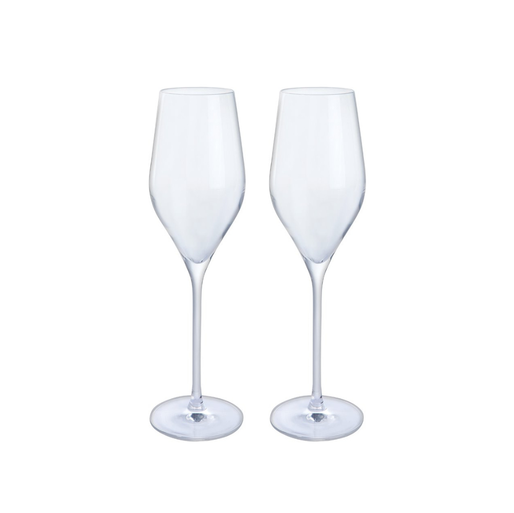 Dartington Crystal Wine and Bar Prosecco Glasses Set of 2