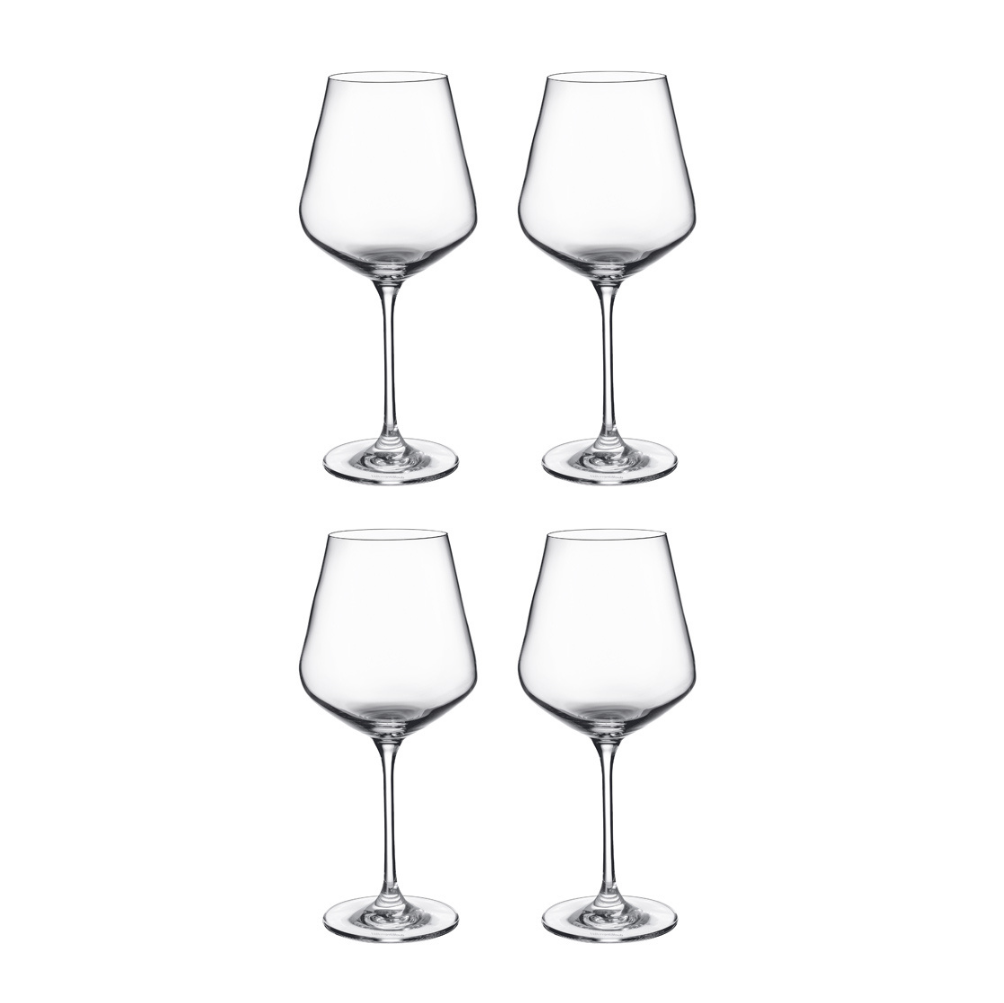 Villeroy & Boch La Divina Burgundy Glass Set of 4