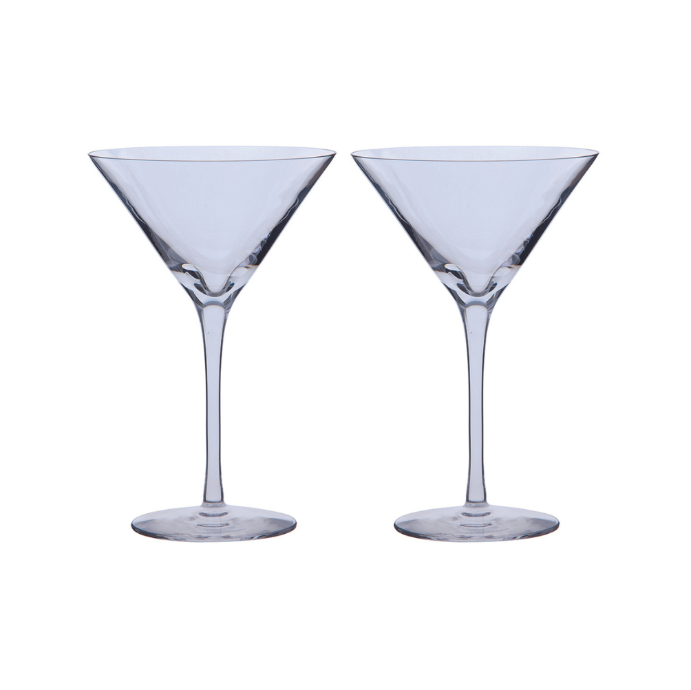 Dartington Crystal Bar Excellence Martini Glass Pair