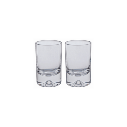 Dartington Crystal Dimple Shot Glass Pair