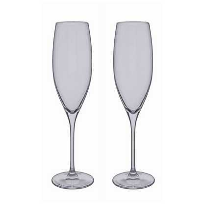 Dartington Crystal Wine Master Champagne Flute Glass Pair