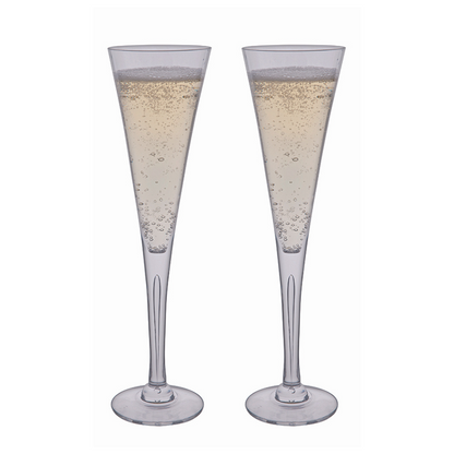 Dartington Crystal Sharon Champagne Flute Pair