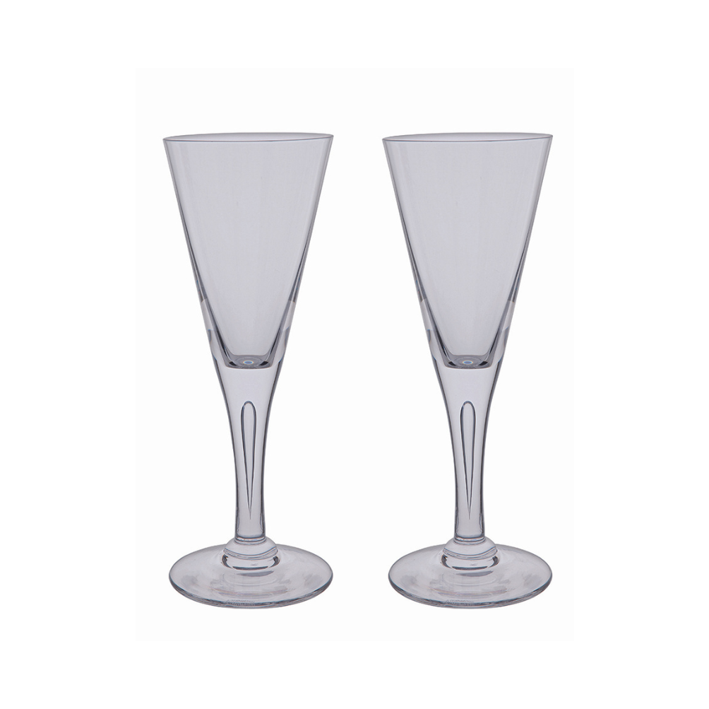 Dartington Crystal Sharon Goblet Pair