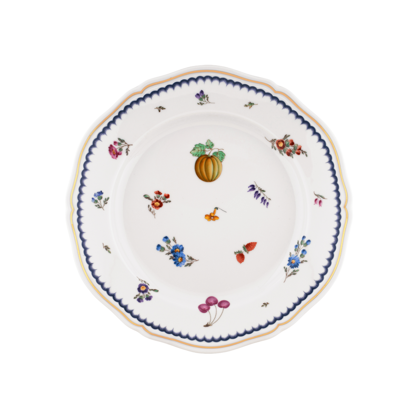 Richard Ginori Antico Doccia Italian Fruit Dinner Plate 26.5 cm