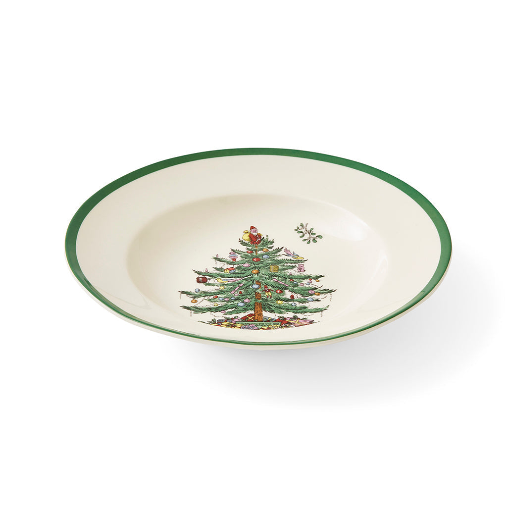 Spode Christmas Tree Soup Plate 23cm-Home & Garden > Kitchen & Dining > Tableware-Goviers