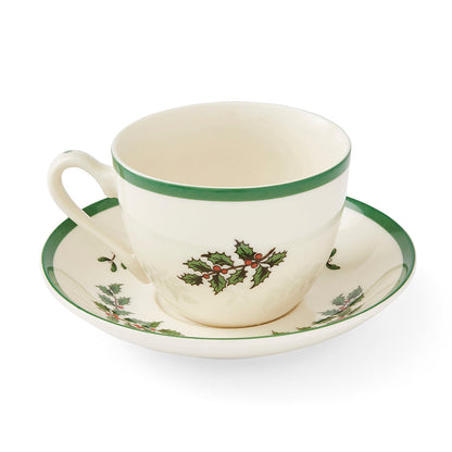 Spode Christmas Tree Teacup & Saucer-Home & Garden > Kitchen & Dining > Tableware-Goviers