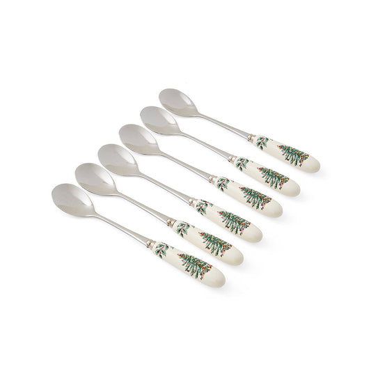 Spode Christmas Tree Teaspoons Set of 6-Home & Garden > Kitchen & Dining > Tableware > Flatware > Spoons-Goviers