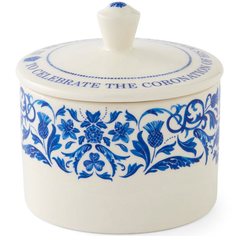 Spode King's Coronation Covered Sugar Bowl-Goviers