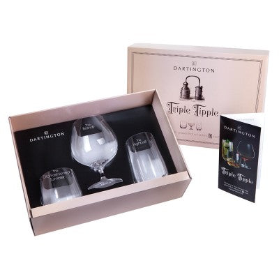 Dartington Crystal Triple Tipple Spirit Glasses Set