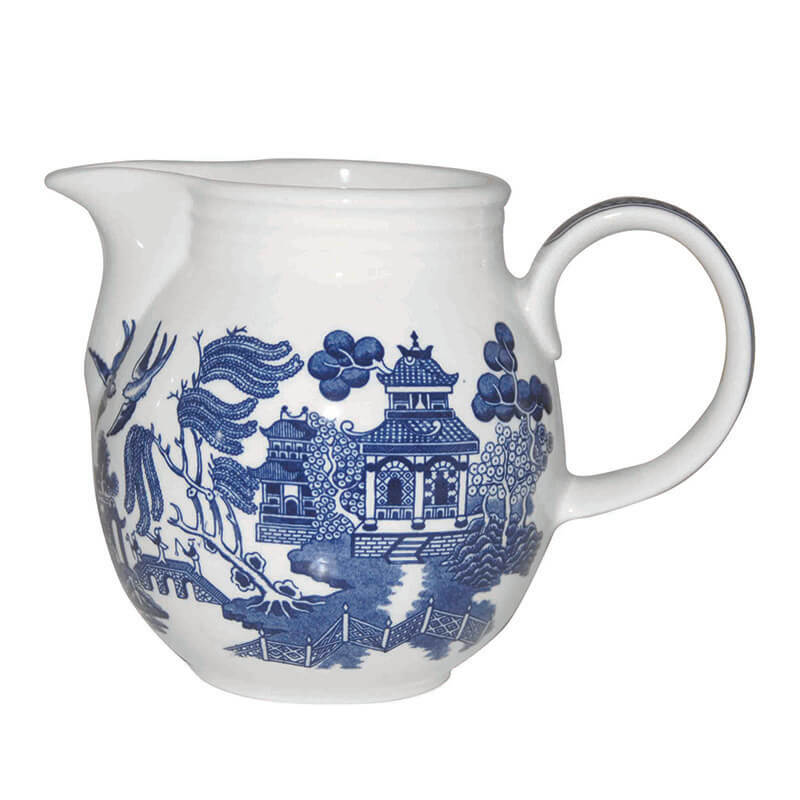 Queens Blue Willow Jug 850ml