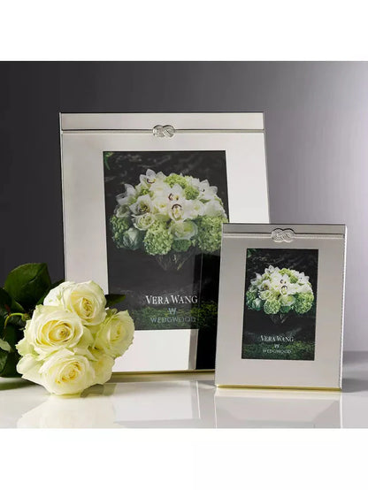 Wedgwood Vera Wang Infinity Silver Photo Frame 4x6-Goviers