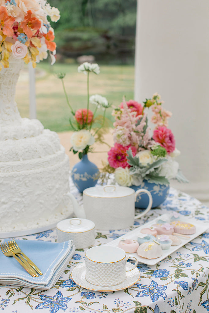 Wedgwood Gio Gold Sugar Bowl and Milk Jug