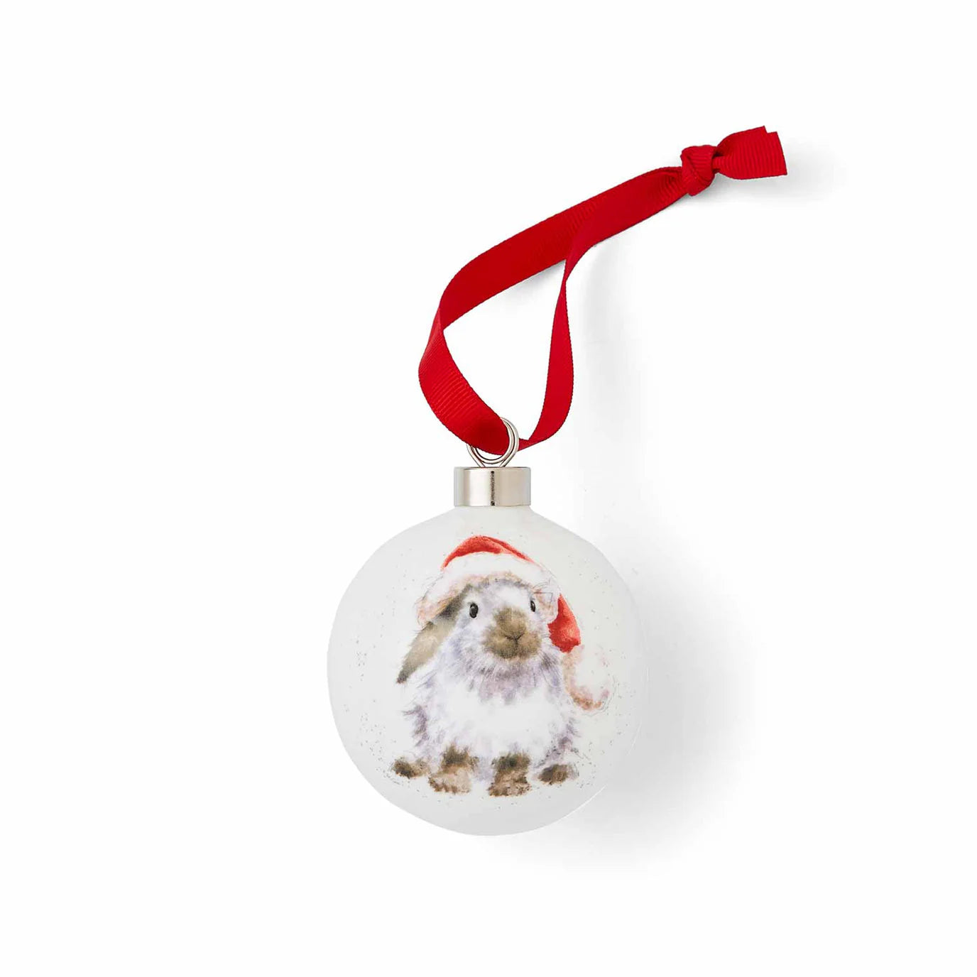 Wrendale Ho Ho Ho Rabbit Bauble-Christmas Bauble-Goviers