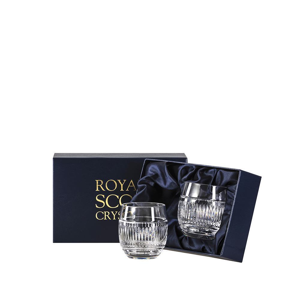 Royal Scot Crystal Art Deco Gin & Tonic Tumblers Set of 2