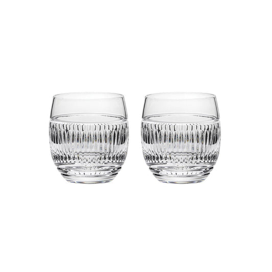 Royal Scot Crystal Art Deco Gin & Tonic Tumblers Set of 2