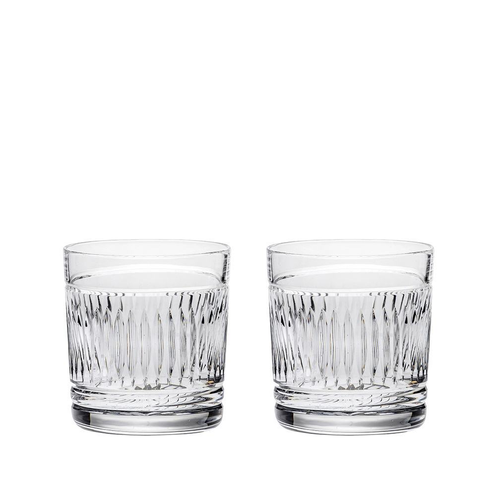 Royal Scot Crystal Art Deco Whisky Tumblers Set of 2