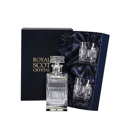 Royal Scot Crystal Art Deco 1 Whisky Set