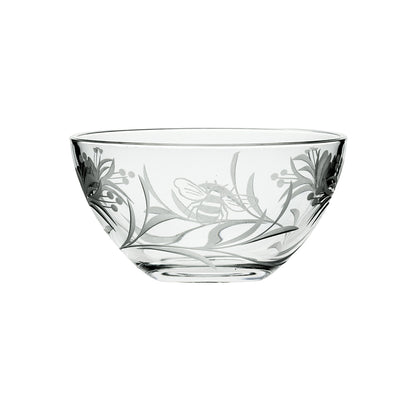 Royal Scot Crystal Bee & Honeysuckle Small Bowl 5"