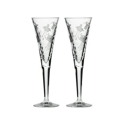 Royal Scot Crystal Catherine Champagne Flute Set of 2