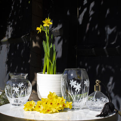 Royal Scot Crystal Daffodils Fruit/Salad Bowl 7.5"