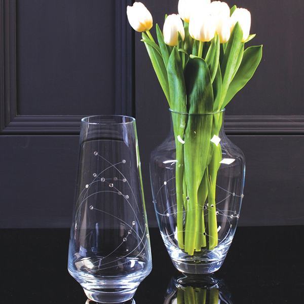 Royal Scot Crystal Diamante Large Teardrop Vase